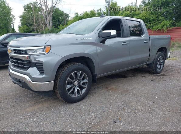 1GCPDKEK3PZ323862 2023 CHEVROLET SILVERADO Серый Передняя левая четверть