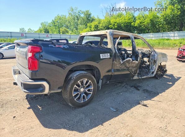 1GCPDKEK3RZ353303 2024 CHEVROLET SILVERADO Черный Задняя правая четверть