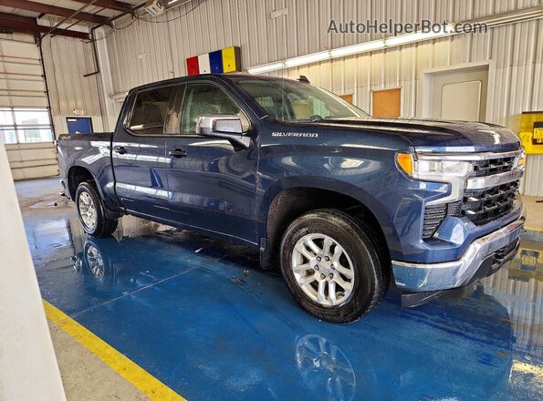 1GCPDKEK5PZ101422 2023 CHEVROLET SILVERADO Blue Передня права чверть