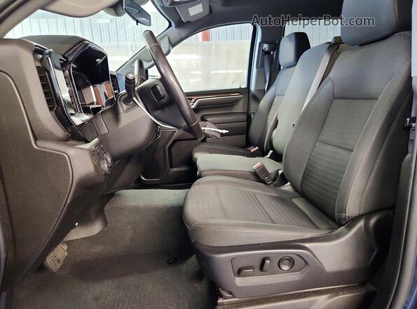 1GCPDKEK5PZ101422 2023 CHEVROLET SILVERADO Blue Вид салону спереду