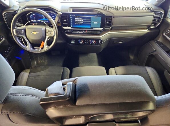 1GCPDKEK5PZ101422 2023 CHEVROLET SILVERADO Blue Вид панелі приладів