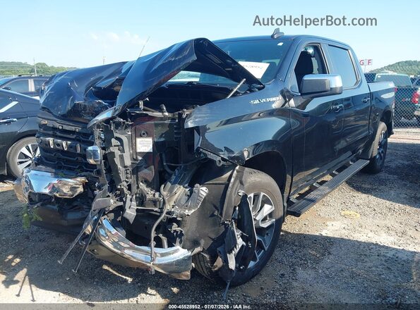 1GCPDKEK6RZ236749 2024 CHEVROLET SILVERADO Черный Передняя левая четверть