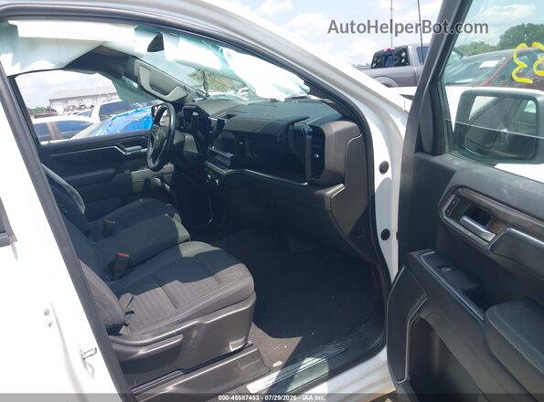 1GCPDKEKXNZ553640 2022 CHEVROLET SILVERADO White Widok wnętrza z przodu
