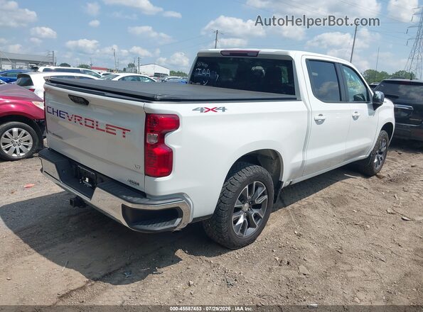 1GCPDKEKXNZ553640 2022 CHEVROLET SILVERADO White Tył prawy
