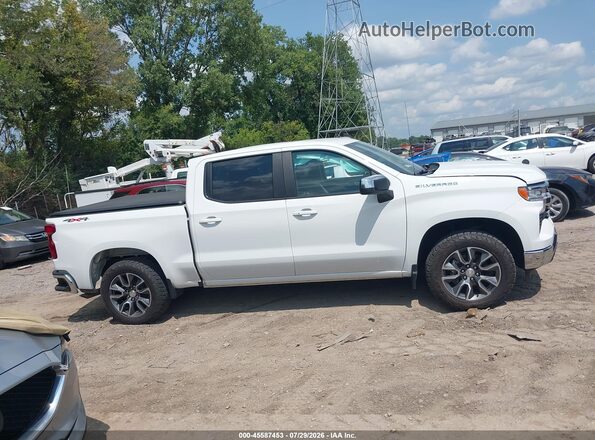 1GCPDKEKXNZ553640 2022 CHEVROLET SILVERADO White Widok wnętrza z tyłu