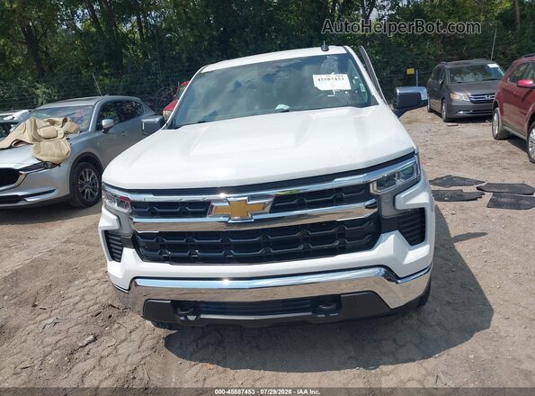 1GCPDKEKXNZ553640 2022 CHEVROLET SILVERADO White Widok zestawu wskaźników