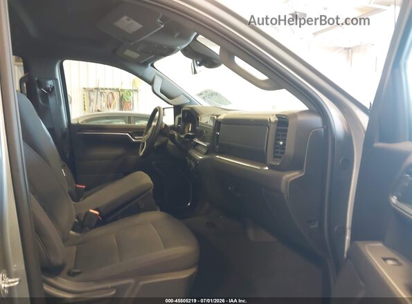 1GCPKKEKXSZ290177 2025 CHEVROLET SILVERADO Gray წინა სალონის ხედი
