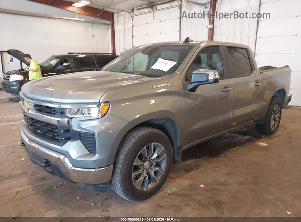 1GCPKKEKXSZ290177 2025 CHEVROLET SILVERADO Gray წინა მარცხენა ხედი სამი მეოთხედიდან