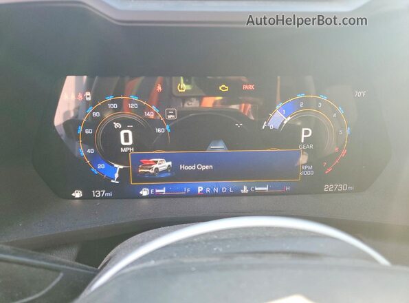 1GCPSBEK0S1166384 2025 CHEVROLET COLORADO White Вид щитка приладів