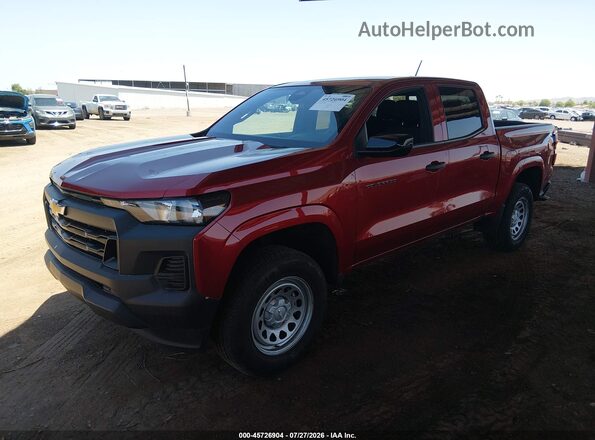 1GCPSBEK2R1299951 2024 CHEVROLET COLORADO Red წინა მარცხენა ხედი სამი მეოთხედიდან