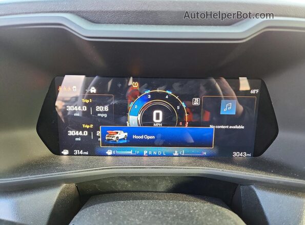 1GCPSBEK2S1210949 2025 CHEVROLET COLORADO White Widok zestawu wskaźników