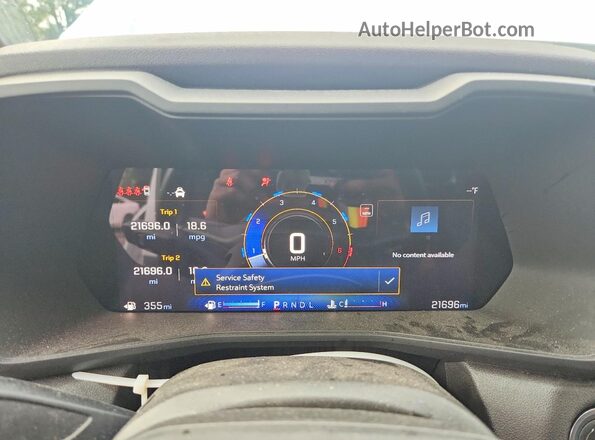1GCPSBEK3S1154942 2025 CHEVROLET COLORADO White Սարքավորումների վահանակի տեսք