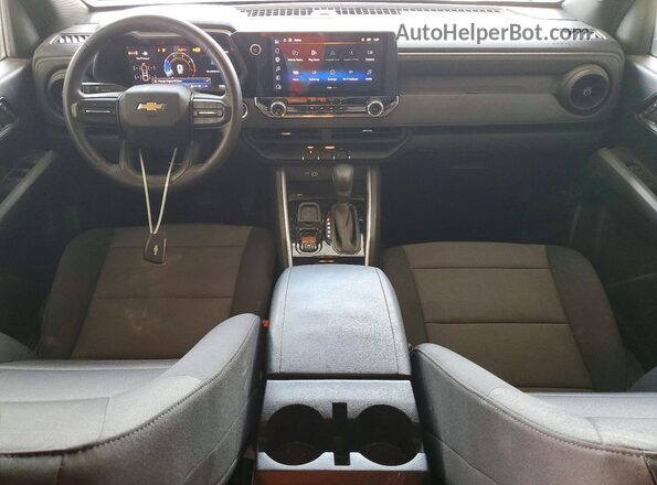 1GCPSBEK4S1166906 2025 CHEVROLET COLORADO Gray Առջևի վահանակի տեսք