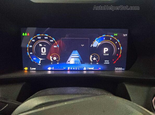 1GCPSBEK4T1167037 2026 CHEVROLET COLORADO Gray Instrument cluster view