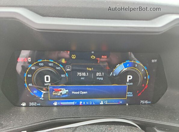 1GCPSBEK4T1174814 2026 CHEVROLET COLORADO White Instrument cluster view