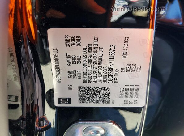1GCPSBEK7T1156713 2026 CHEVROLET COLORADO Black Շարժիչի բաժամունքի տեսք
