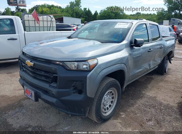 1GCPSBEK8S1140146 2025 CHEVROLET COLORADO Silver Առջևի ձախ երեք քառորդ տեսարան