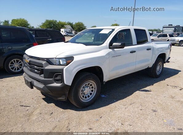 1GCPSBEK8T1174573 2026 CHEVROLET COLORADO White წინა მარცხენა ხედი სამი მეოთხედიდან