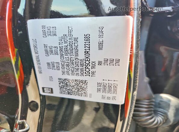1GCPSCEK0R1231685 2024 CHEVROLET COLORADO Black Вид підкапотного простору