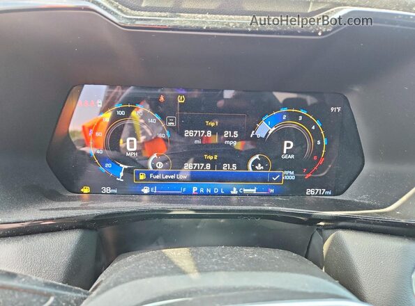 1GCPSCEK0R1231685 2024 CHEVROLET COLORADO Black Вид щитка приладів