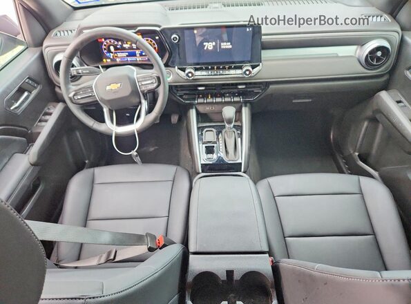 1GCPSCEK8R1141605 2024 CHEVROLET COLORADO Black Առջևի վահանակի տեսք