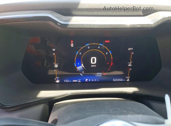 1GCPTCEK4P1221817 2023 CHEVROLET COLORADO White ხელსაწყოთა პანელის ხედი