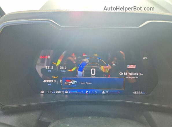 1GCPTCEK5R1318429 2024 CHEVROLET COLORADO Gray Instrument cluster view