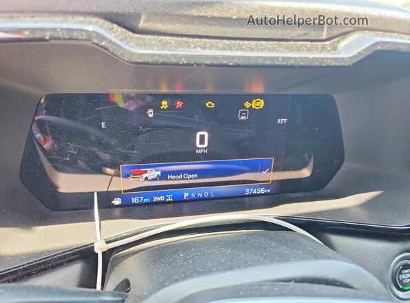 1GCPTCEK9P1150338 2023 CHEVROLET COLORADO Black ხელსაწყოთა პანელის ხედი