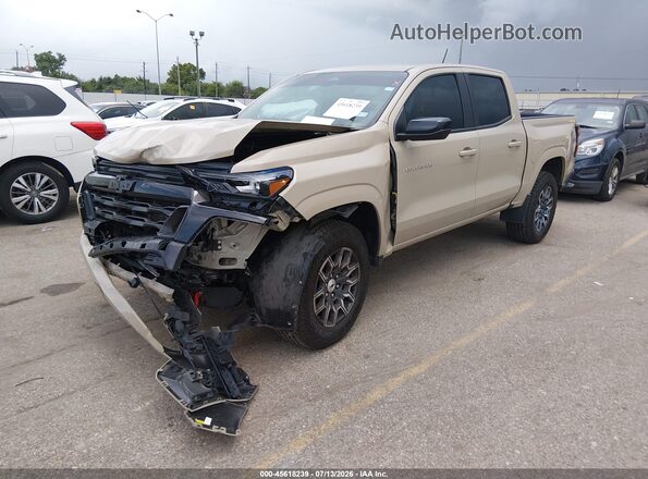 1GCPTDEK7R1207368 2024 CHEVROLET COLORADO Beige წინა მარცხენა ხედი სამი მეოთხედიდან