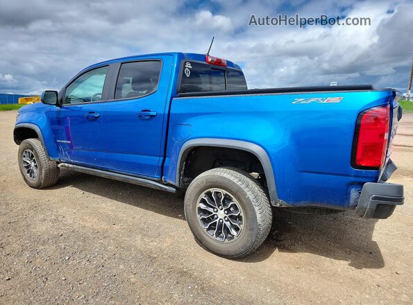 1GCPTEE14M1174724 2021 CHEVROLET COLORADO Blue Trasero izquierdo