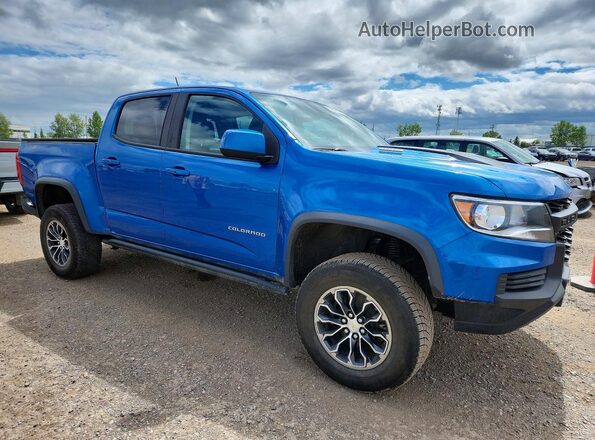 1GCPTEE14M1174724 2021 CHEVROLET COLORADO Blue Delantero derecho