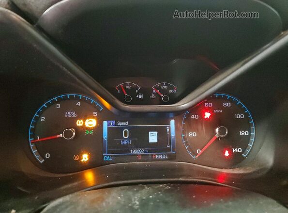 1GCPTEE16J1138982 2018 CHEVROLET COLORADO Blue Instrument cluster view