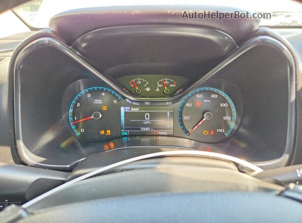 1GCPTEE19H1275389 2017 CHEVROLET COLORADO White Вид щитка приладів