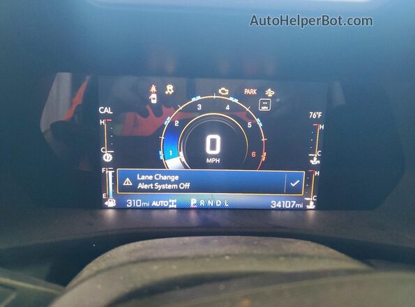 1GCPTEEK2P1256920 2023 CHEVROLET COLORADO Black Vista del cuadro de instrumentos
