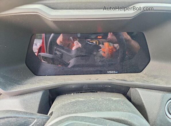 1GCPTEEK3P1129271 2023 CHEVROLET COLORADO Red Вид щитка приладів
