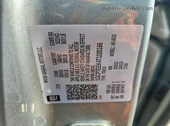 1GCPTEEK4T1105166 2026 CHEVROLET COLORADO Серебряный Вид подкапотного пространства