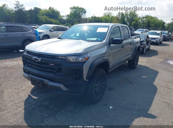 1GCPTEEK4T1227977 2026 CHEVROLET COLORADO Gray წინა მარცხენა ხედი სამი მეოთხედიდან