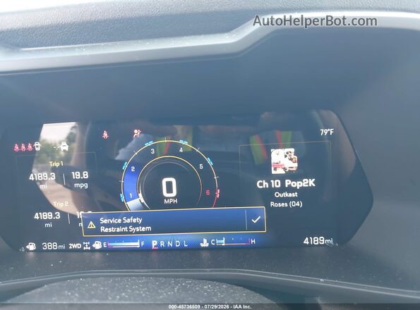 1GCPTEEK4T1227977 2026 CHEVROLET COLORADO Gray უკანა სავარძლების ხედი