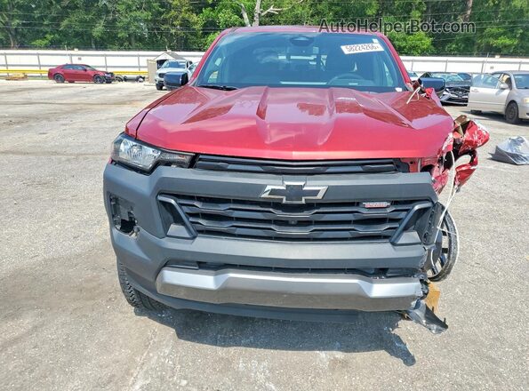 1GCPTEEK5P1173868 2023 CHEVROLET COLORADO Red Front view