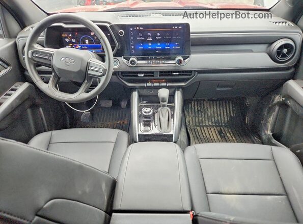 1GCPTEEK6R1285372 2024 CHEVROLET COLORADO Burgundy წინა პანელის ხედი
