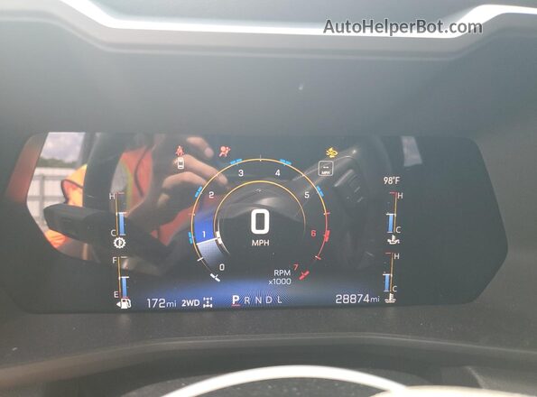 1GCPTEEK7P1171572 2023 CHEVROLET COLORADO Серый Вид щитка приборов