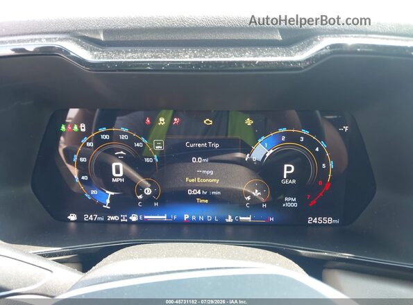 1GCPTFEK8R1233795 2024 CHEVROLET COLORADO Blue Rear seats view