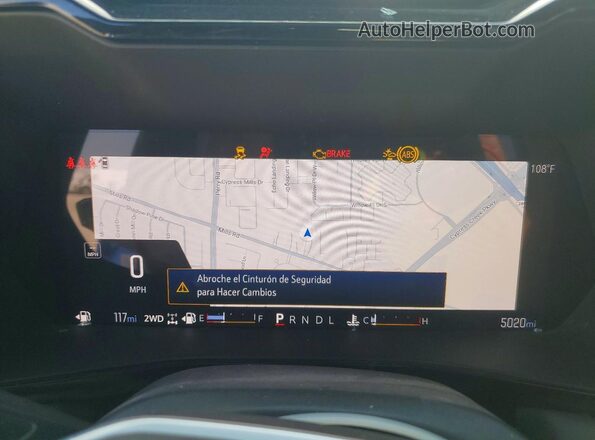 1GCPTFEKXS1203008 2025 CHEVROLET COLORADO Blue Instrument cluster view