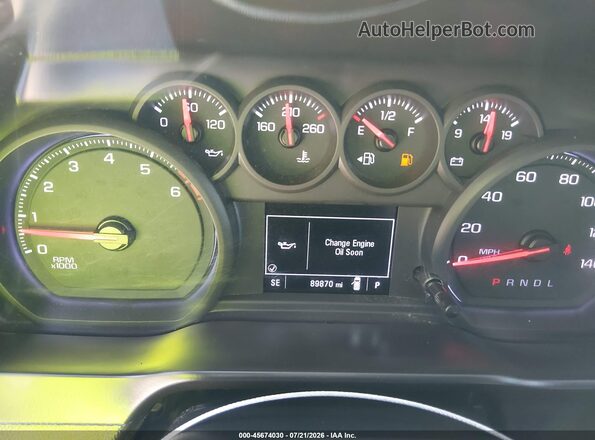 1GCPWAEF5KZ311440 2019 CHEVROLET SILVERADO White Vista de los asientos traseros