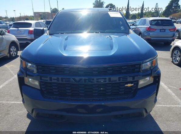 1GCPWBEK3MZ186007 2021 CHEVROLET SILVERADO Blue Սալոնի հետևի տեսք
