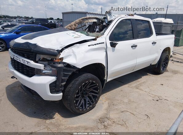 1GCPWBEK6MZ210574 2021 CHEVROLET SILVERADO White Передня ліва чверть