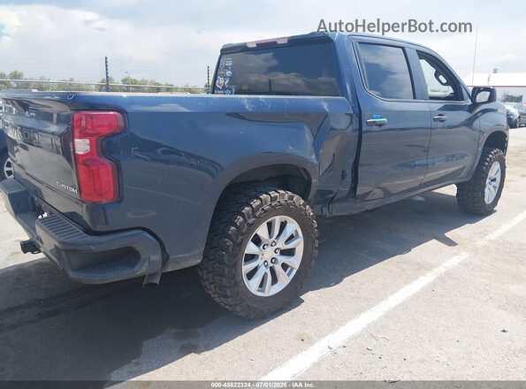 1GCPWBEKXMZ219018 2021 CHEVROLET SILVERADO Blue უკანა მარჯვენა