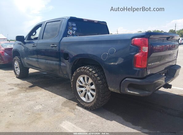 1GCPWBEKXMZ219018 2021 CHEVROLET SILVERADO Blue უკანა მარცხენა