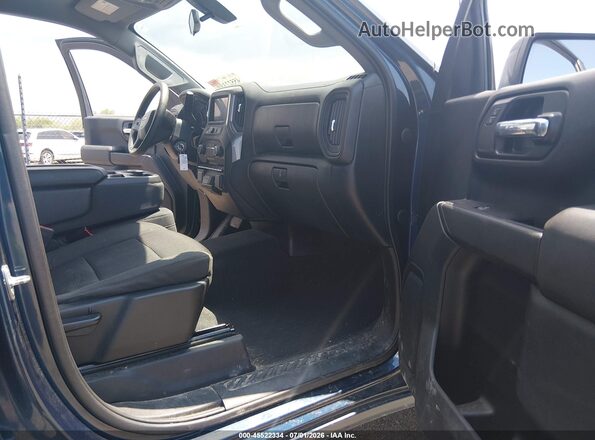 1GCPWBEKXMZ219018 2021 CHEVROLET SILVERADO Blue წინა სალონის ხედი