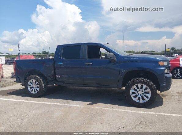 1GCPWBEKXMZ219018 2021 CHEVROLET SILVERADO Blue უკანა სალონის ხედი